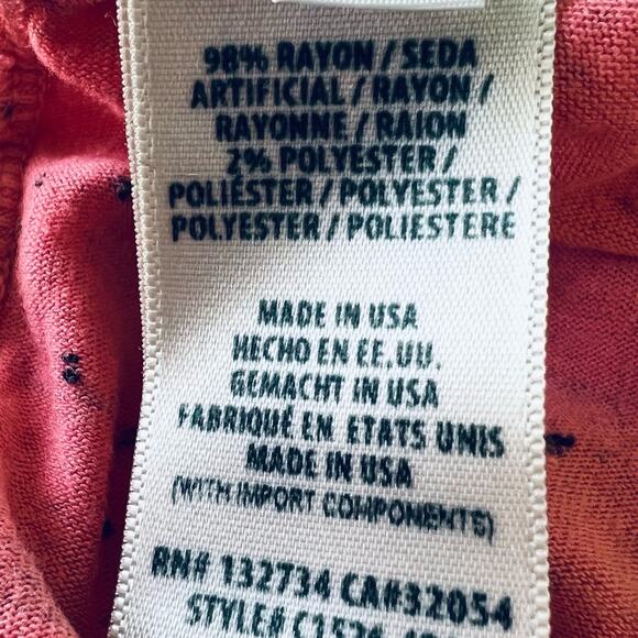 Cloth & Stone Speckled Coral TShirt Blouse Top Medium - Picture 12 of 13